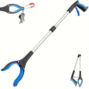 Folding Rubbish Picker Clip Hygiene Trash Grabber Long Handle Waste Cleaner Tool - Red V528-RETRIEVER-RED-697974