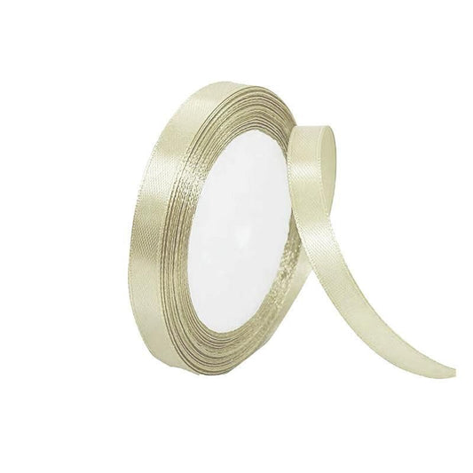 10mm Width Satin Hair Ribbon Wedding Party Decoration Gift Banquet 3m - Cream Colored V528-RIBBON-BEIGE3M-354692