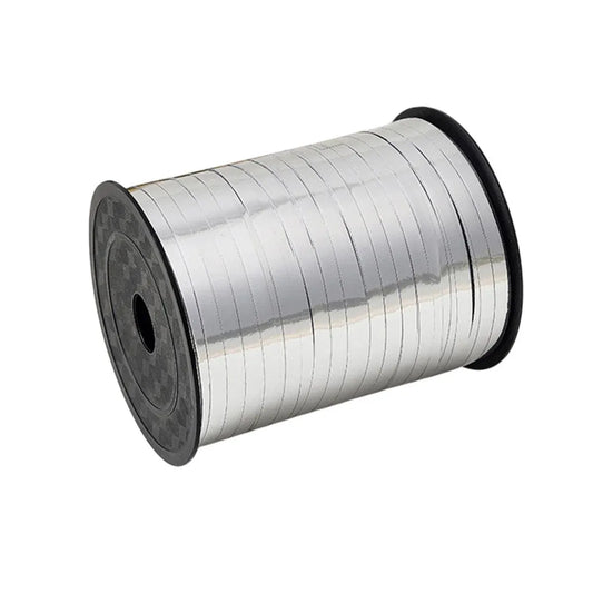 5mm Balloon Ribbon Curling Party String Gift Wrap Decoration Birthday Wedding - Bright-Silver V528-RIBBON-BRIGHT-SILVER-813598