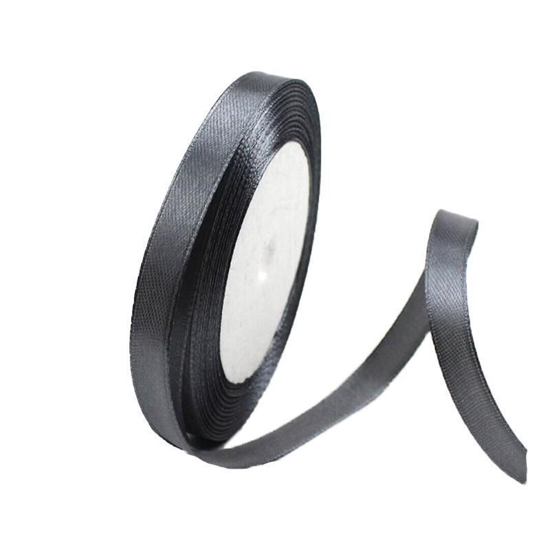 10mm Width Satin Hair Ribbon Wedding Party Decoration Gift Banquet 5m - Silver Grey V528-RIBBON-GREY5M-647561