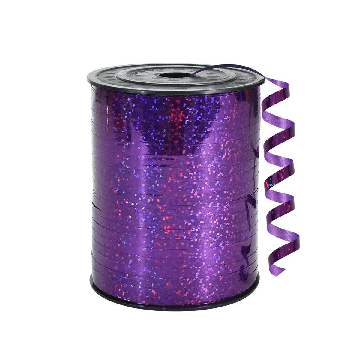 5mm Balloon Ribbon Curling Party String Gift Wrap Decoration Birthday Wedding - Laser-Purple V528-RIBBON-LASER-PURPLE-423584
