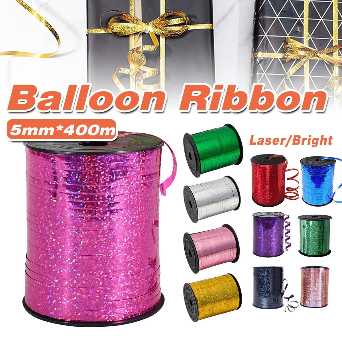 5mm Balloon Ribbon Curling Party String Gift Wrap Decoration Birthday Wedding - Laser-Rose Red V528-RIBBON-LASER-ROSE-RED-230995