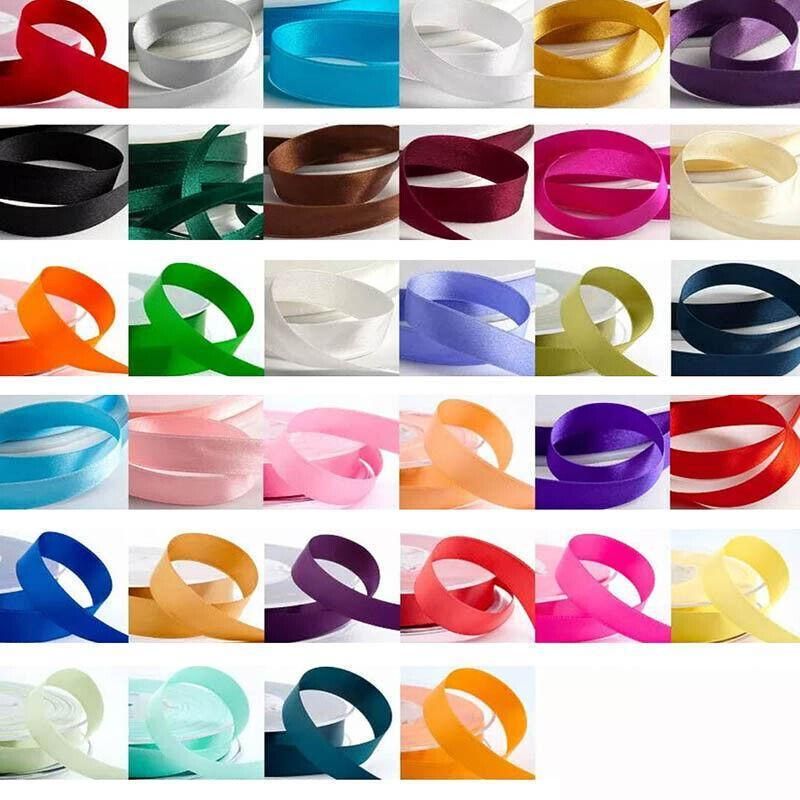 10mm Width Satin Hair Ribbon Wedding Party Decoration Gift Banquet 5m - Lemon Yellow V528-RIBBON-LEMONYELLOW5M-430137
