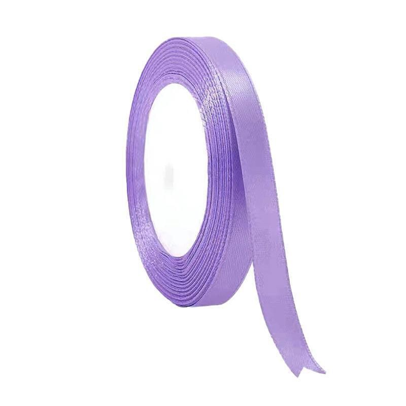 10mm Width Satin Hair Ribbon Wedding Party Decoration Gift Banquet 5m - Light Purple V528-RIBBON-LIGHTPURPLE5M-802548