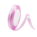 10mm Width Satin Hair Ribbon Wedding Party Decoration Gift Banquet 5m - Pink Purple V528-RIBBON-PINKPURPLE5M-993552