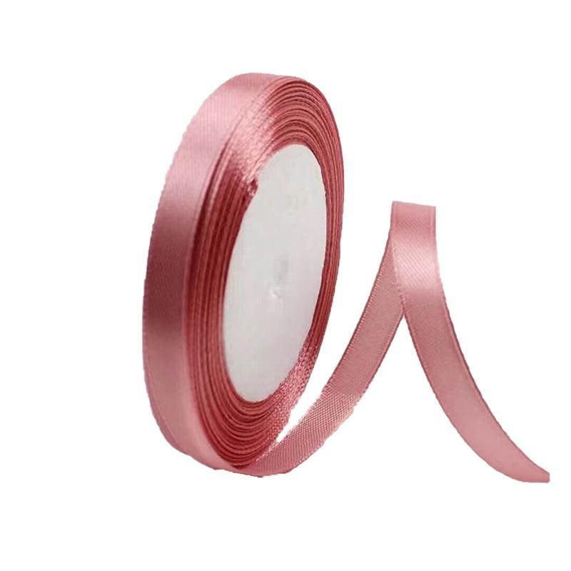 10mm Width Satin Hair Ribbon Wedding Party Decoration Gift Banquet 3m - Dark Pink V528-RIBBON-REDBEANPOWDER3M-337654