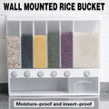 Wall-mounted Automatic Rice Dispenser Sealed Grain Plastic Storage Tank Grain V528-RICE-BUCKET-291100