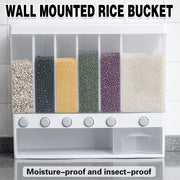Wall-mounted Automatic Rice Dispenser Sealed Grain Plastic Storage Tank Grain V528-RICE-BUCKET-291100