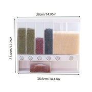 Wall-mounted Automatic Rice Dispenser Sealed Grain Plastic Storage Tank Grain V528-RICE-BUCKET-291100