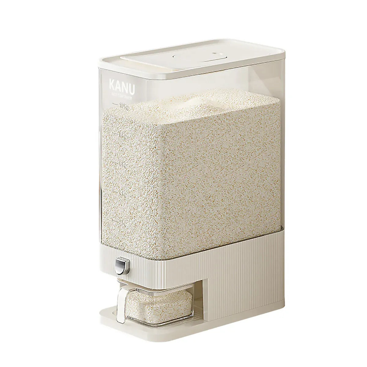 Rice Cereal Dispenser 10KG Grain Container Auto Food Storage Box Measuring Cup V528-RICE-BUCKET-344941