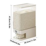 Rice Cereal Dispenser 10KG Grain Container Auto Food Storage Box Measuring Cup V528-RICE-BUCKET-344941
