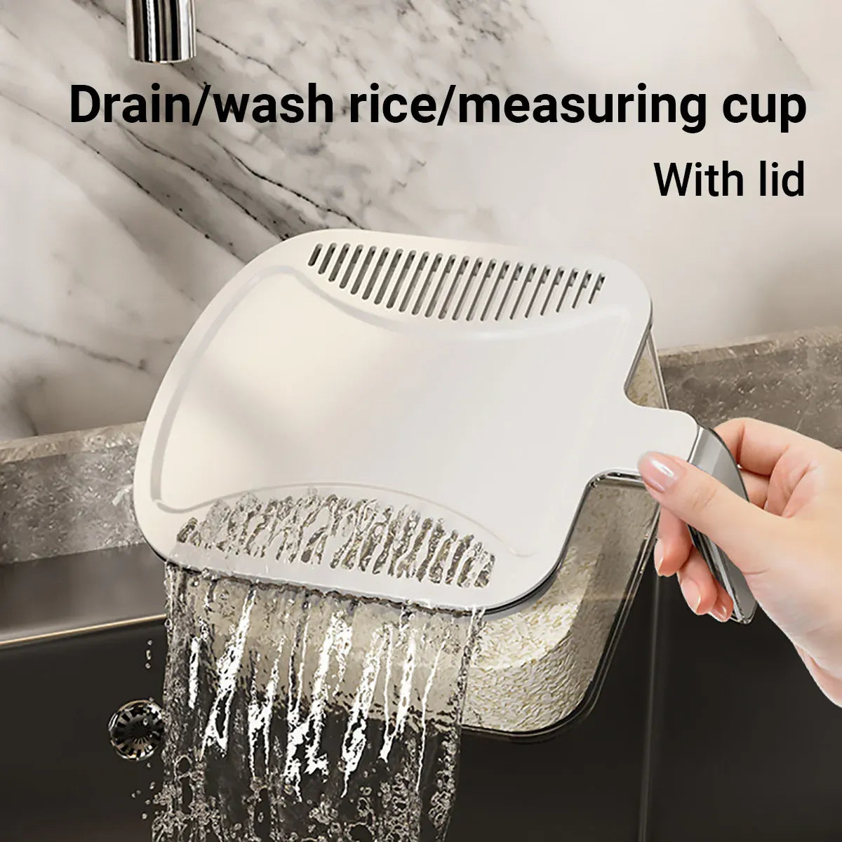 Rice Cereal Dispenser 10KG Grain Container Auto Food Storage Box Measuring Cup V528-RICE-BUCKET-344941
