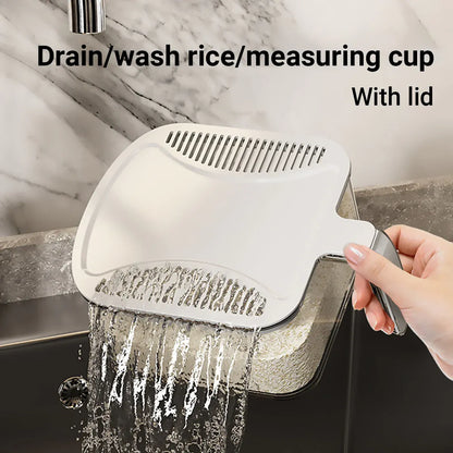 Rice Cereal Dispenser 10KG Grain Container Auto Food Storage Box Measuring Cup V528-RICE-BUCKET-344941