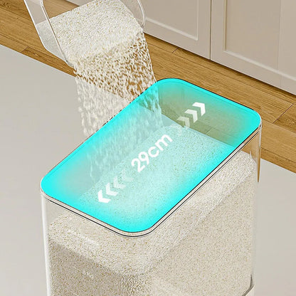 Rice Cereal Dispenser 10KG Grain Container Auto Food Storage Box Measuring Cup V528-RICE-BUCKET-344941