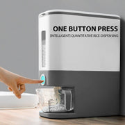 12Kg Automatic Grain Dispenser Cereal Rice Storage Box Kitchen Food Container V528-RICE-CONTAINER-GREY-390114