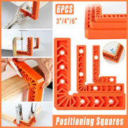 6pcs Right Angle Positioning Clamps for Woodworking Corner Clamp Tool Set V528-RIGHT-ANGLE-POSITIONING-6PCS-857333