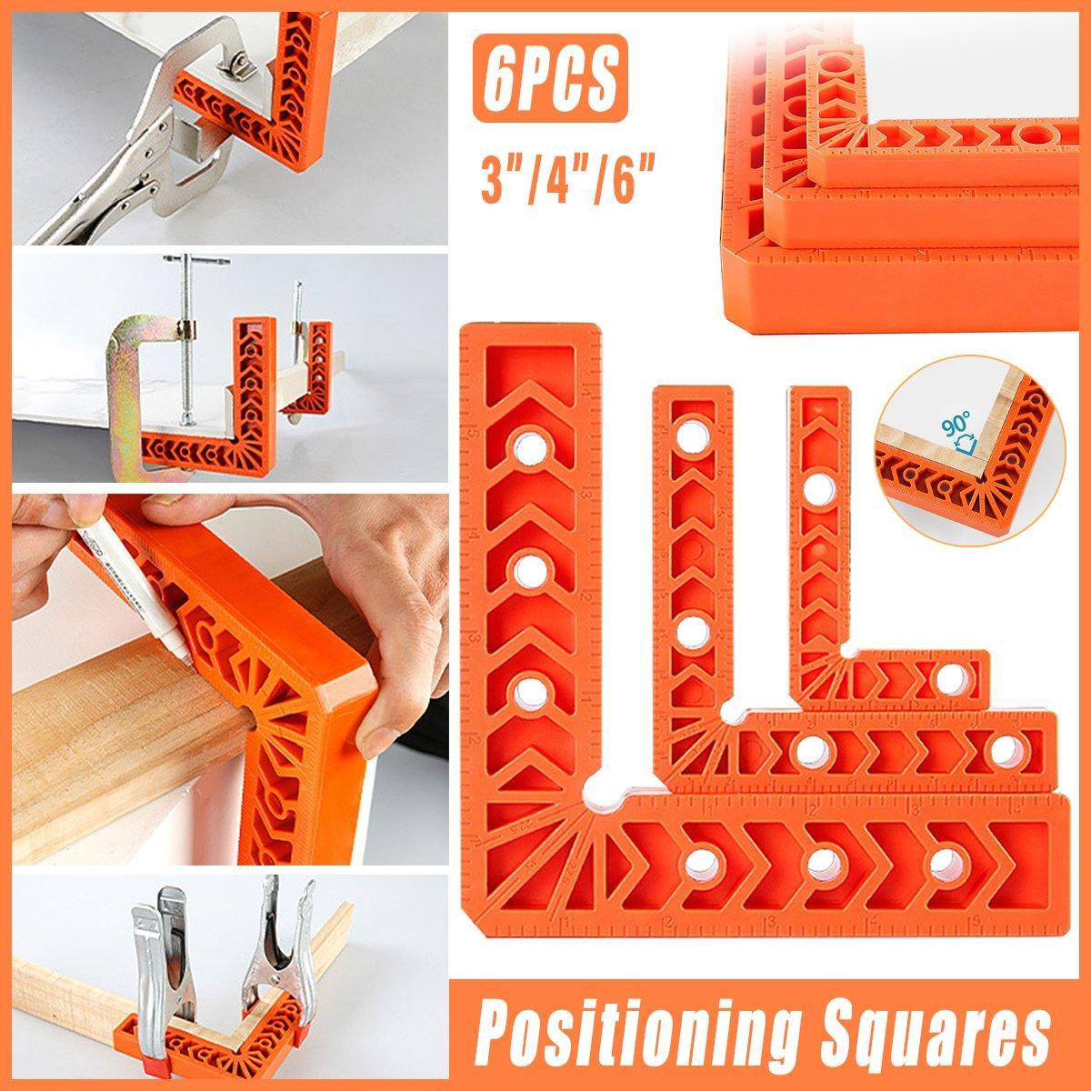 6pcs Right Angle Positioning Clamps for Woodworking Corner Clamp Tool Set V528-RIGHT-ANGLE-POSITIONING-6PCS-857333