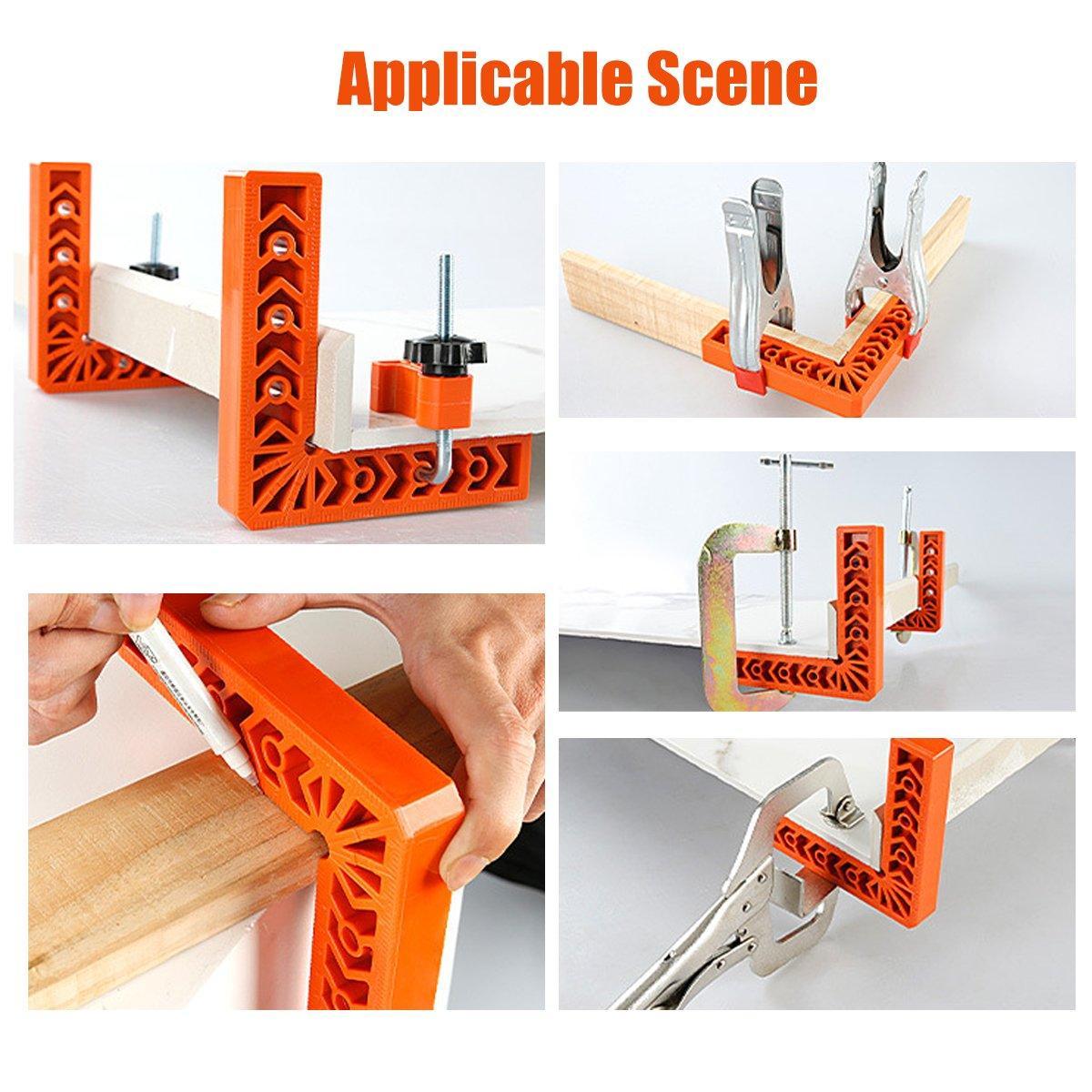 6pcs Right Angle Positioning Clamps for Woodworking Corner Clamp Tool Set V528-RIGHT-ANGLE-POSITIONING-6PCS-857333