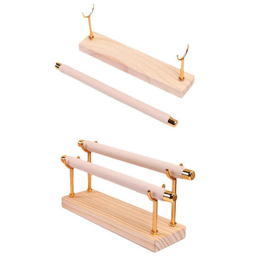 Simple Wooden Jewellery Organizer Rack Ring Display Stand for Rings Earrings - Single V528-RING-1-841509