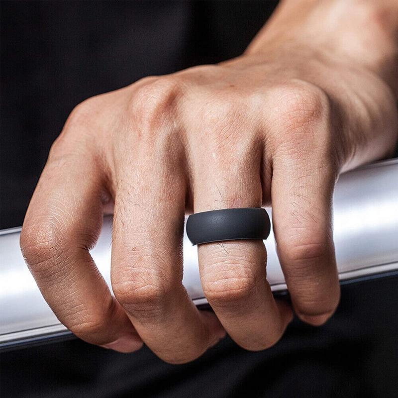 Silicone Rubber Ring Bands 3Pcs - 9