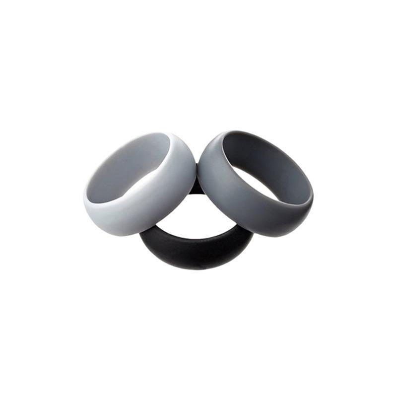Silicone Rubber Ring Bands 3Pcs - 9