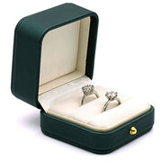 Dark Green Jewelry Box Ring Box Pair Compact Storage Box for Rings Accessories V528-RING-BOX-GREEN-419251