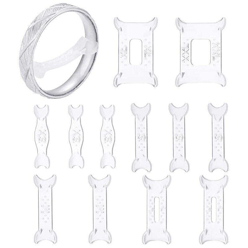 12PCS Ring Size Adjuster Set Invisible Plastic Resizer for Loose Rings Comfort Fit V528-RINGADJUSTINGPAD-12PCS-135028