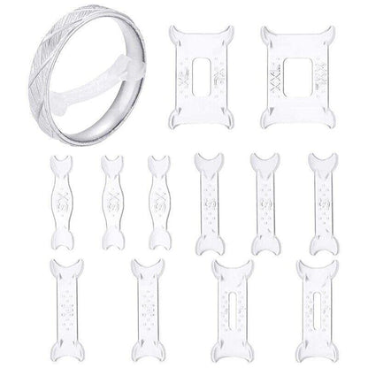 12PCS Ring Size Adjuster Set Invisible Plastic Resizer for Loose Rings Comfort Fit V528-RINGADJUSTINGPAD-12PCS-135028