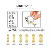 12PCS Ring Size Adjuster Set Invisible Plastic Resizer for Loose Rings Comfort Fit V528-RINGADJUSTINGPAD-12PCS-135028