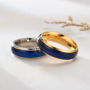 Mood Colour Changing Temperature Ring for Emotional Expression US Size 12 - Rose Gold V528-RINGS-ROSEGOLD-12-404167