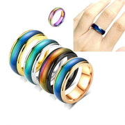 Mood Colour Changing Temperature Ring for Emotional Expression US Size 12 - Rose Gold V528-RINGS-ROSEGOLD-12-404167