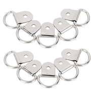 30PCS D-Ring Tie Downs Metal Anchor Point Silver Universal V528-RINGTIE-SILVER-897154
