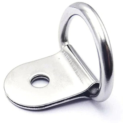 30PCS D-Ring Tie Downs Metal Anchor Point Silver Universal V528-RINGTIE-SILVER-897154