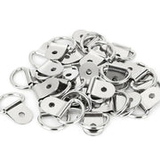 30PCS D-Ring Tie Downs Metal Anchor Point Silver Universal V528-RINGTIE-SILVER-897154