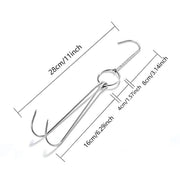 10PCS Stainless Steel Roast Duck Hooks Duty Double Hooks for Chicken Meat Goose V528-ROAST-DUCK-HOOK-10PCS-776258