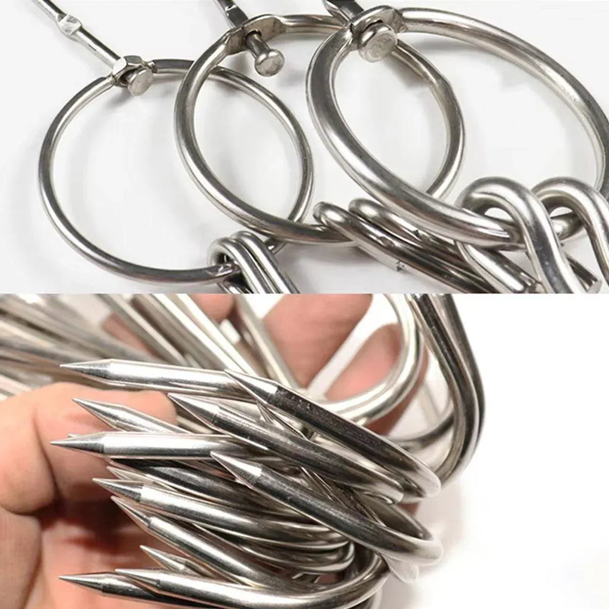 10PCS Stainless Steel Roast Duck Hooks Duty Double Hooks for Chicken Meat Goose V528-ROAST-DUCK-HOOK-10PCS-776258