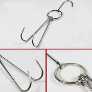 10PCS Stainless Steel Roast Duck Hooks Duty Double Hooks for Chicken Meat Goose V528-ROAST-DUCK-HOOK-10PCS-776258