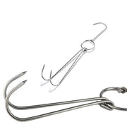 10PCS Stainless Steel Roast Duck Hooks Duty Double Hooks for Chicken Meat Goose V528-ROAST-DUCK-HOOK-10PCS-776258