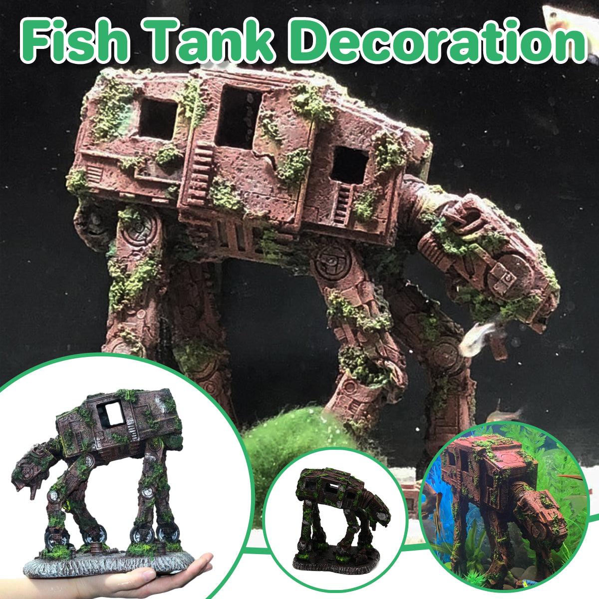 Aquascape Car Theme Fish Tank Ornament Decoration Resin Aquarium Landscape Decor V528-ROBOT-DOG-619466