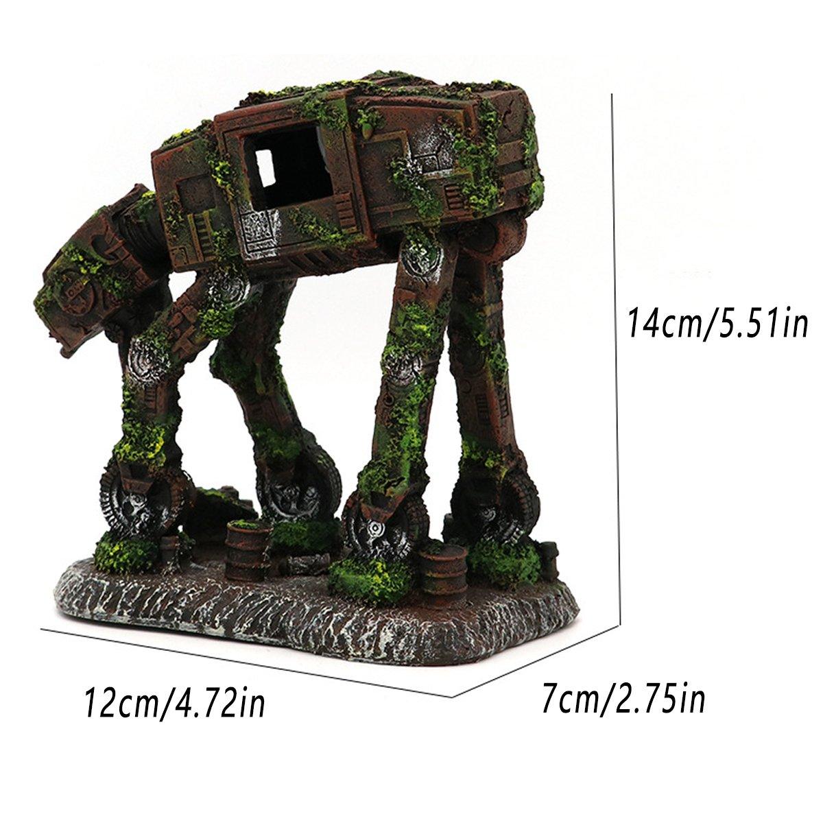 Aquascape Car Theme Fish Tank Ornament Decoration Resin Aquarium Landscape Decor V528-ROBOT-DOG-619466