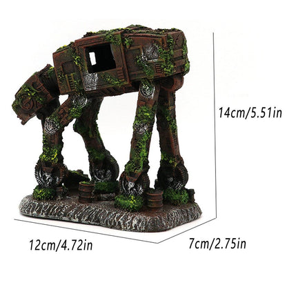 Aquascape Car Theme Fish Tank Ornament Decoration Resin Aquarium Landscape Decor V528-ROBOT-DOG-619466