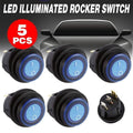 5Pcs/Set 12V 20A Car Spst Auto Marine Boat Round On/Off Rocker Waterproof Switch V528-ROCKERWATERPROOFSWITCH-5-957167