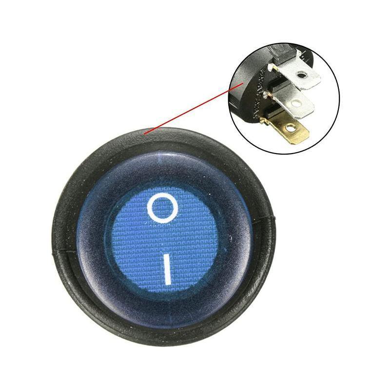 5Pcs/Set 12V 20A Car Spst Auto Marine Boat Round On/Off Rocker Waterproof Switch V528-ROCKERWATERPROOFSWITCH-5-957167