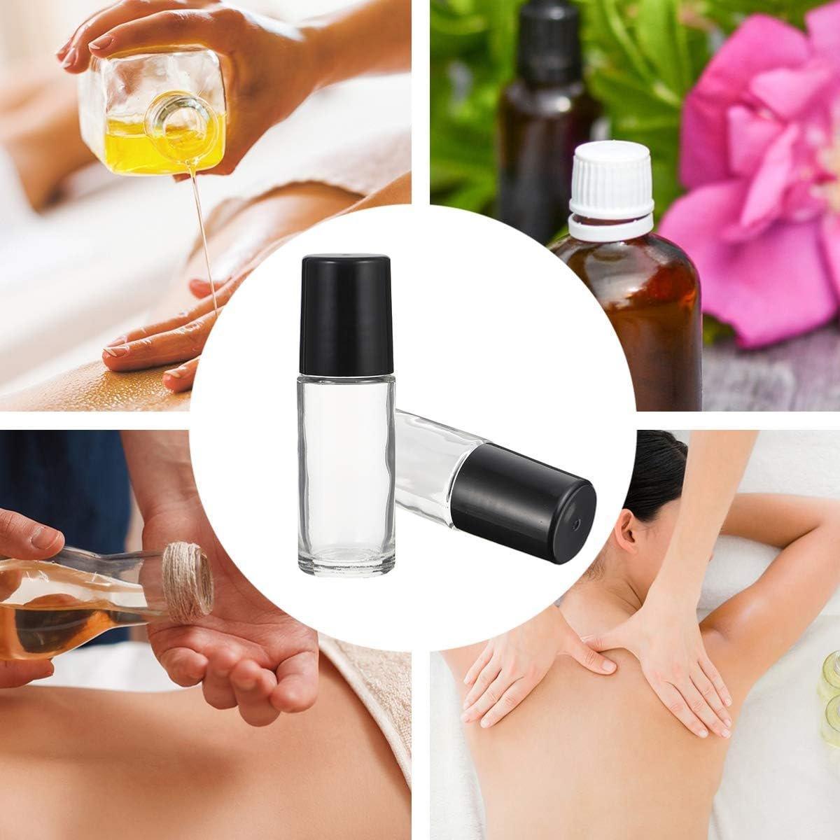16X Clear Glass Roll On Bottle 30ml Extra Large Roller Ball Perfume Oil Underarm V528-ROLL-ON-BOTTLE-16PCS-174650