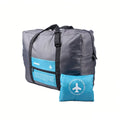 Nylon Waterproof Collapsible Travel Bag Large Suitcase Clothing Organizer - Blue V528-ROLLER-BAG-BLUE-289911