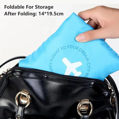 Nylon Waterproof Collapsible Travel Bag Large Suitcase Clothing Organizer - Blue V528-ROLLER-BAG-BLUE-289911