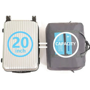 Nylon Waterproof Collapsible Travel Bag Large Suitcase Clothing Organizer - Blue V528-ROLLER-BAG-BLUE-289911