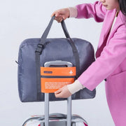 Nylon Waterproof Collapsible Travel Bag Large Suitcase Clothing Organizer - Blue V528-ROLLER-BAG-BLUE-289911