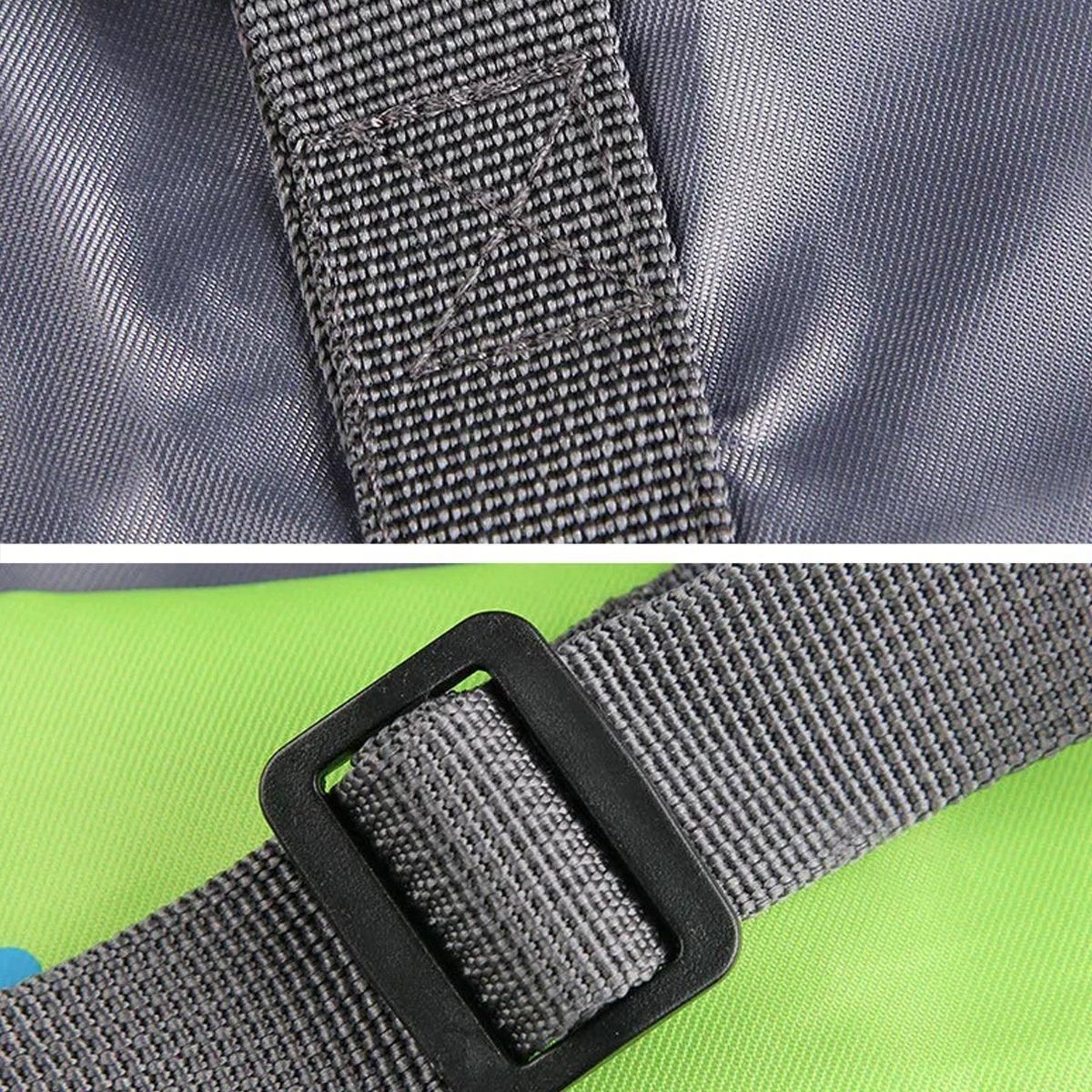 Nylon Waterproof Collapsible Travel Bag Large Suitcase Clothing Organizer - Green V528-ROLLER-BAG-GREEN-700389