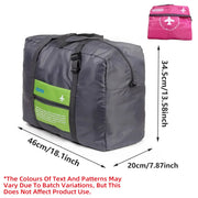 Nylon Waterproof Collapsible Travel Bag Large Suitcase Clothing Organizer - Orange V528-ROLLER-BAG-ORANGE-877342